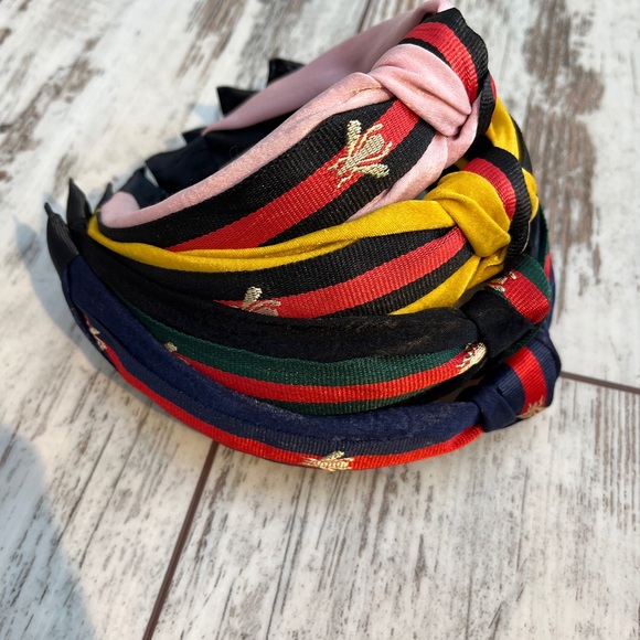 4-Pack Designer Inspired Bee Knot Headbands - New - Picture 5 of 11